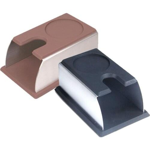 10pcs Stainless Steel Silicone Espresso Coffee Tamper Stand Barista Tool Tamping Holder Rack Shelf Coffee Machine Tool ZA4427