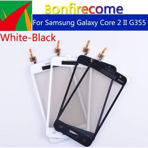 10pcs\lot For Samsung Galaxy Duos Core 2 II SM-G355H G355H G355 G355M Touch Screen Panel Sensor Digitizer Glass Touchscreen