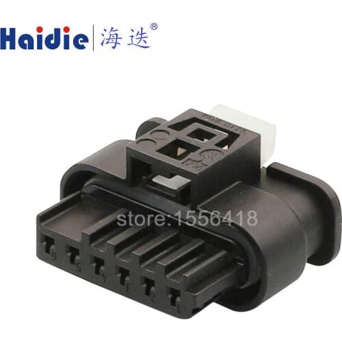 2sets 6pin auto wiring harness plug cable electric plug connector