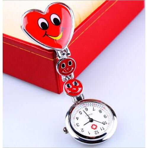 2020 New Nurse Doctor Pendant Pocket Quartz Red Cross Brooch Nurses Watch Fob Hanging Medical