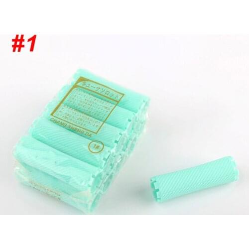 3 Packs/set 27mm Hair Perm Rods with Rubber Bands Kit Cold Permanent Bar Plastic Curlers Rollers Set Wave Fluffy Corn Hair 1507
