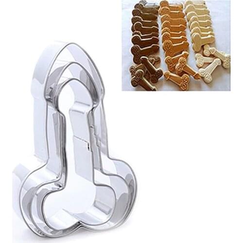 3Pcs Stainless Steel Food Grade snow Easter Cookie Mold heart Biscuit Cutter Baking Tools Plunger Stamp for Fondant Cake Tools