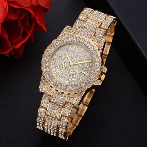 2020 Ladies Watches Luxury Rose Gold Diamond Watches Women Watch Stainless Steel Quartz Wristwatches Fashion Women Dress Watches
