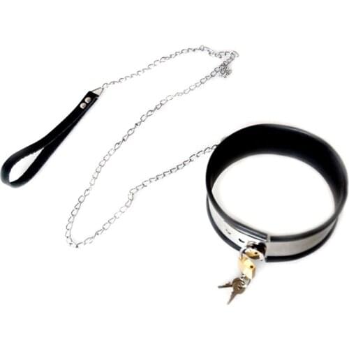 Erotic Chastity Device Neck Collar Bdsm Choker Bondage Couples Harness Slave Dog Adult Games Sex Products For Men Women