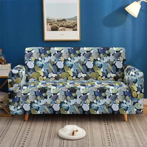 Pebble Pattern Sofa Elastic Sofa Cover Sofa Cover Living Room Corner Sofa Cover Armchair Cover 1/2/3/4 Seat