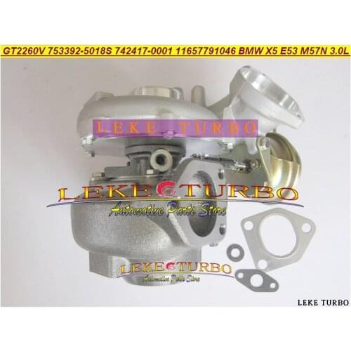 GT2260V 742417 753392-5015S 753392-0001 753392-0002 753392-0003 753392-0004 753392 Turbo Turbocharger For BMW X5 E53 M57N 3.0L