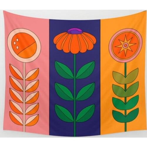 Flowers Indian Mandala Tapestry Wall Hanging Bohemian Gypsy Psychedelic Tapestry Witchcraft Tapestry