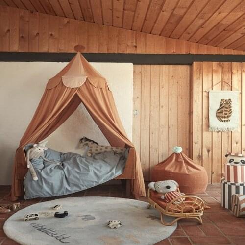 Ins Nordic Style Baby Bed Tent Hanging Kids Baby Bedding Cotton Curtain Baby Playing Soft Mosquito Net for Crib Home Decor
