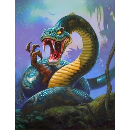 JMINE Div 5D snake tree Full Diamond Painting cross stitch kits art High Quality Animal 3D paint by diamonds