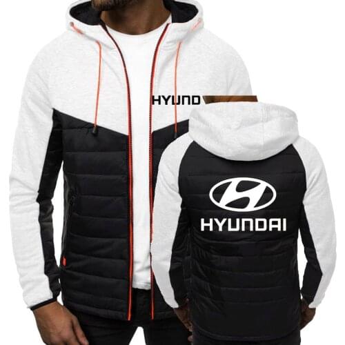 Unisex Hyundai logo Designer Hoody Spliced Jacket Printed Men Hoodies Casual Coat Hooded Fleece Streetwear Clothes