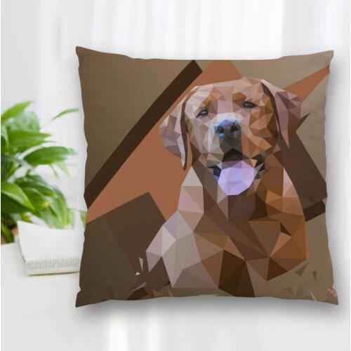 High Quality Custom Lion Tiger Wolf Dog Art Square Pillowcase Zippered Bedroom Home Pillow Cover Case 20X20cm 35X35cm 40x40cm