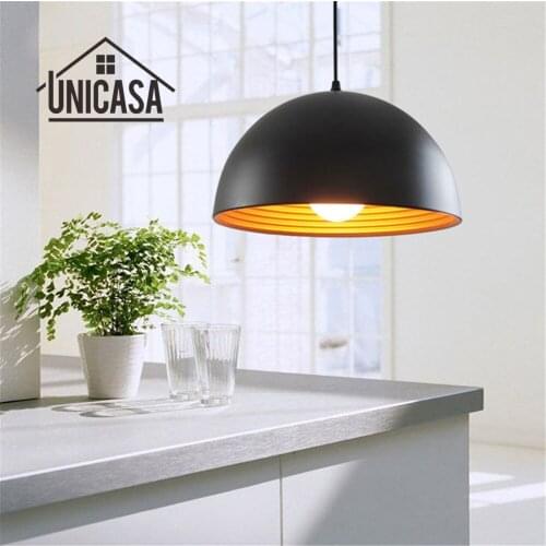 Black Shade Wrought Iron Lighting Fixtures Modern Pendant Lights Kitchen Island Office Hotel Antique Mini Pendant Ceiling Lamp