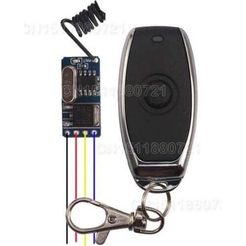 Mini Size Remote Switch 3.7V 4.2V 5V 6V 7.4V 9V 12V Micro No Noise Wireless Remote Control Switch Small RF RX TX