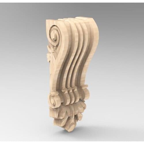 3D STL Model Supports Stands Legs for CNC Router Aspire Artcam Part of Corner or Column Carving Machine Relief _ decor 977