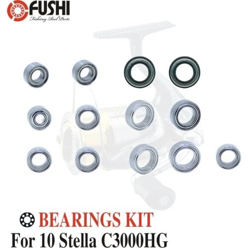 Fishing Reel Stainless Steel Ball Bearings Kit For Shimano 10 Stella C3000HG C3000S / 02434 02790 Spinning reels Bearing Kits