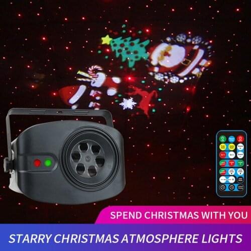 New 64 Patterns RG Laser Projector Light Disco DJ Lights RGB Party Lighting for Stage Decoration with Sound Activate LED Par Can