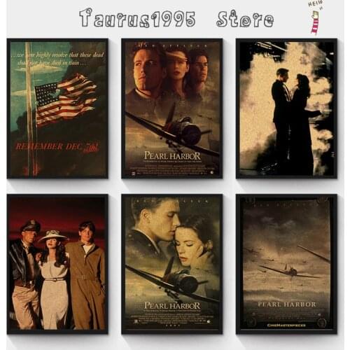 New Higt Quality,Pearl Harbor/War movie film classic movie/kraft paper/bar poster/Retro Poster/decorative painting