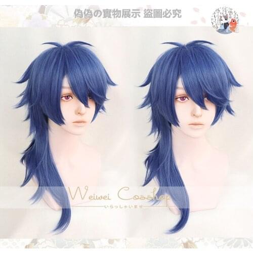 Top Quality Division Rap Battle Hypnosis MIC Dice Arisugawa Cosplay Wig 60cm Curly Synthetic Styled Costume Party Wigs + Wig cap