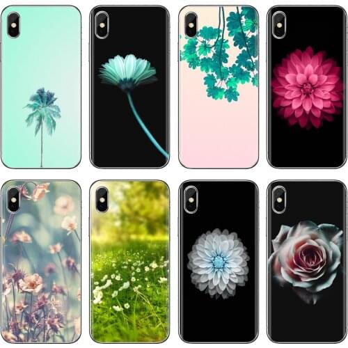 Simple-Nature-C-Flower-White-Green Soft Silicone Case For Huawei P30 P40 P20 P7 P8 P9 P10 Lite Plus Pro 2015 2016 2017 Mini