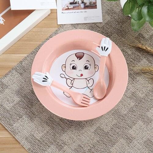 Clearance Sale Creative Round Dinnerware Sets with Gift Box for Kids Chips Snacks Foods Dish Dishware Fruit Plates Tableware