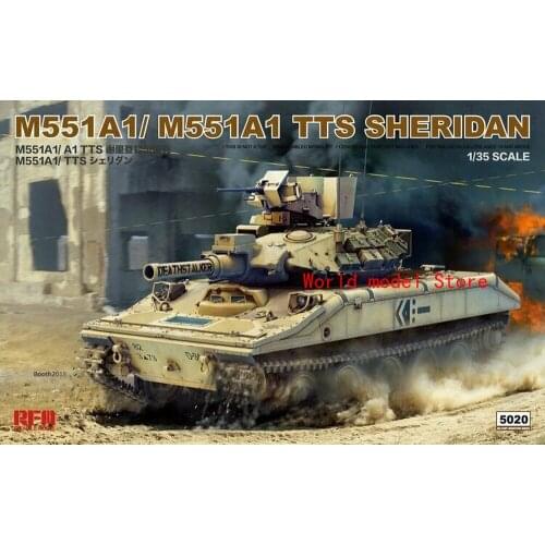 Ryefield-Model 1/35 RM5020 M551A1/551A1 TTS Sheridan Plastic Model Building Kit