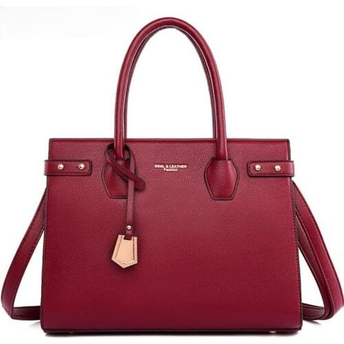 Handbags for Women 2021 New Luxury Ladies Hand Bags Female Leather Shoulder Top-Handle Crossbody Bags Casual Tote Sac