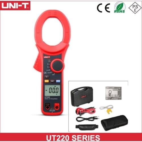 UNI-T UT220 UT221 LCD Display AC DC 2000A Digital Clamp Meter True RMS ammeter Resistor Frequency Diode Test Low Pass Filter