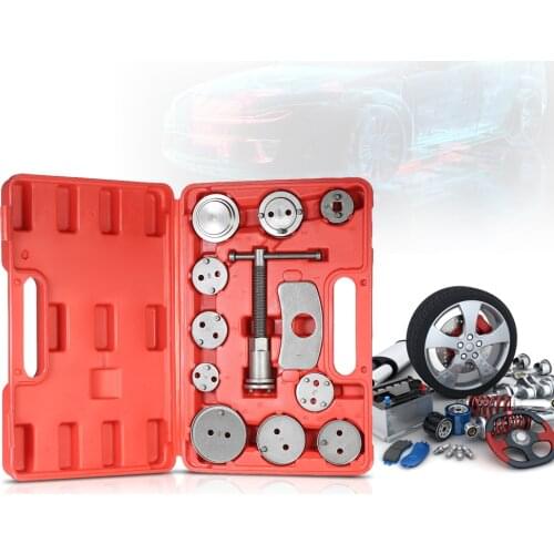12pcs Auto Universal Disc Brake Caliper Car Wind Back Pad Piston Compressor Automobile Garage Repair Tool Kit Set with Case