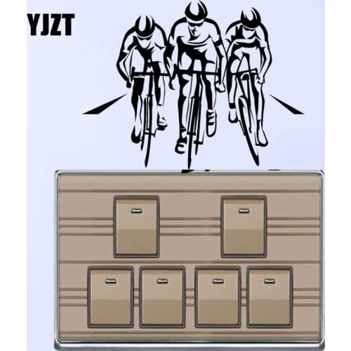 YJZT Vinyl Wall Decal Cycle Sport Race Cyclists Bicycle Stickers For Kids Room 8SS2146
