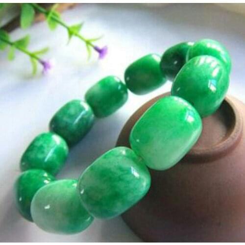 Wonderful natural emerald hand chain / jade beads / men bracelet Bracelet for men