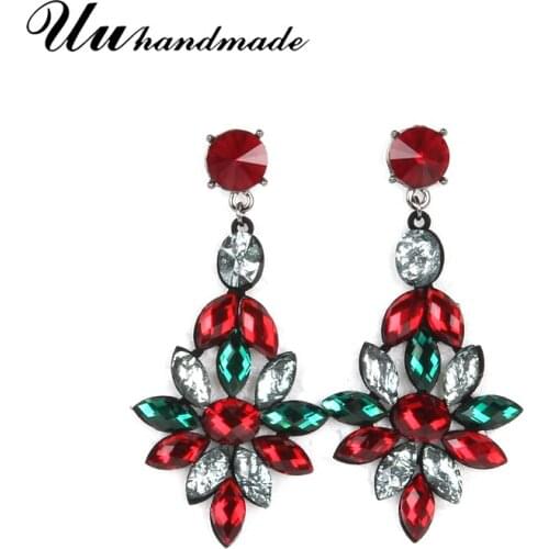 Bohemia Flower Crystal Earrings For Women Brinco Dangle Drop Earrings 2020 Statement Fashion Jewelry Gifts Earring Female