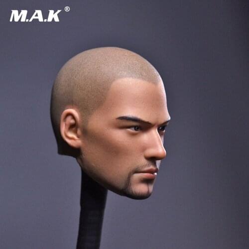 1/6 Scale Male Head Sculpt Tang Monk Asura Saint Bald Beard Version for 12 inches Man Action Figure