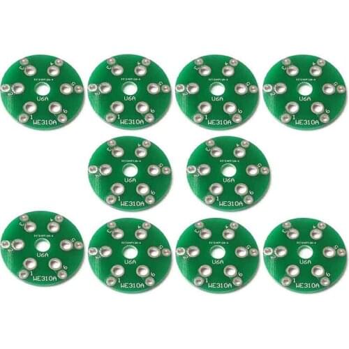 10pcs Small PCB for CMC EIZZ 6 pins tube socket adapter 6 pin WE310A VT58 6C6