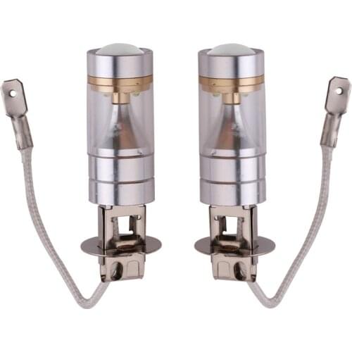 10Pcs High Bright LED Fog Car Headlight Lights Bulbs H1H3H4H7 9005 LED Lamps For Motorcycle Truck Auto Running Bulbs White Diode