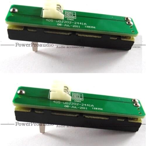 2 PCS Original Cross Fader Assembly for Pioneer DDJ SR SX DJM 250 704-DJM250-A032 with PCB