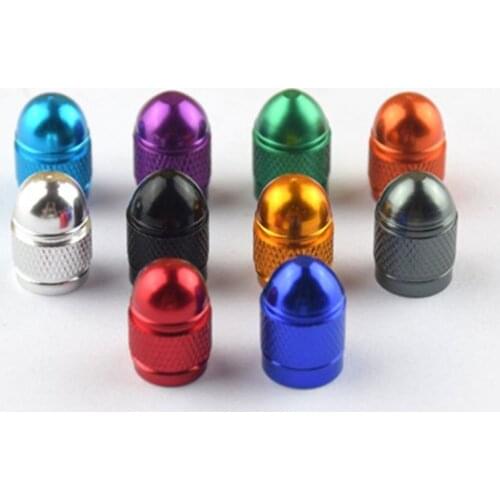 4pcs/set Universal Valve Caps Creative Aluminum Alloy Valve Caps Car Dust Valve Caps Creative Car Tire