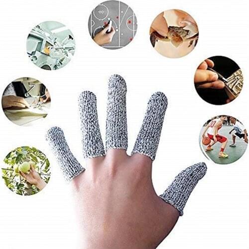 5Pcs Level 5 Anti-cut Wear-resistant Finger Cots Thumb Protector for Work DIY for Work Sculpture Picker Fingertips Protector