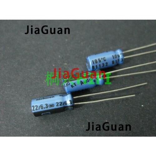 50pcs Genuine NICHICON KT 6.3V22UF 5X11MM Audio Electrolytic capacitor blue kt 22uF/6.3v hot sale 22UF 6.3V