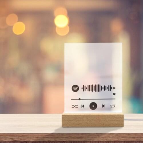 Personalized Acrylic Song Acrylic Album Cover Song Plaque Frame Album Cover Acrylic Board Couples Gift Valentines Day Present