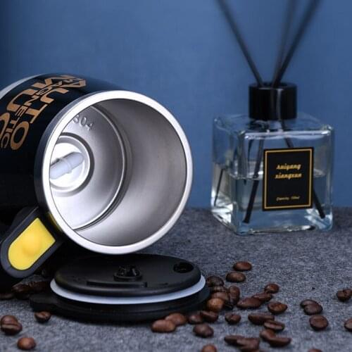 Automatic Stirring Cup Creative Electric 304 Stainless Steel Coffee Powder Shaker Cup Magnetized Cup Automatic Coffee Cup