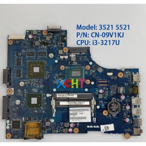 CN-09V1KJ 09V1KJ 9V1KJ VAW01 LA-9101P w I3-3217U CPU w HD8730M GPU for Dell Inspiron 3521 5521 Laptop PC Notebook Motherboard
