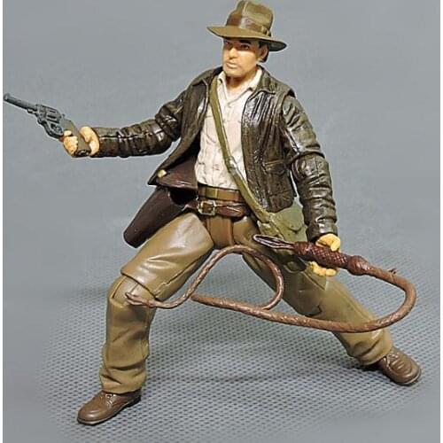 1pcs 10cm Cartoon anime Indiana Jones Action Figures Model decoration Dolls kids PVC education model for collection toys