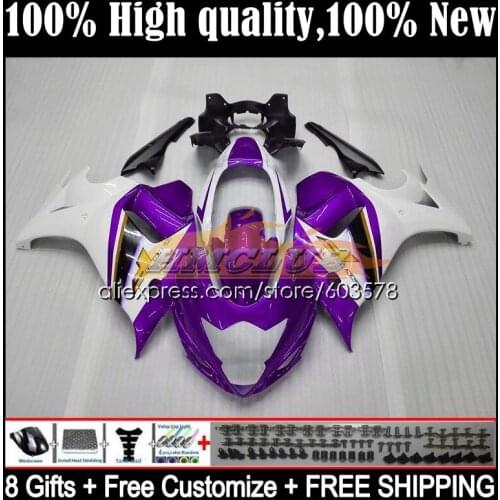 GSX650F For SUZUKI KATANA GSXF 650 08 09 10 11 12 13 14 15CL.35 GSXF650 2008 2009 2010 2011 2012 2013 2014 Fairing Purple white