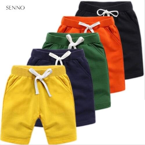 Cotton Solid Summer Children Shorts For Boys Girls Short Toddler Panties Kids Beach Short Casual Sports Pants Baby Clothing
