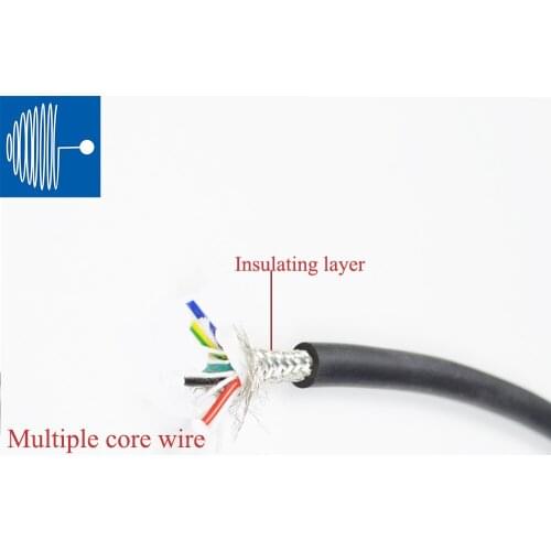 TRIUMPHCABLE RVVP 5core 0.3MM 0.2MM 0.12MM 5M shielding signal control cable shielding home installed security TV color screen