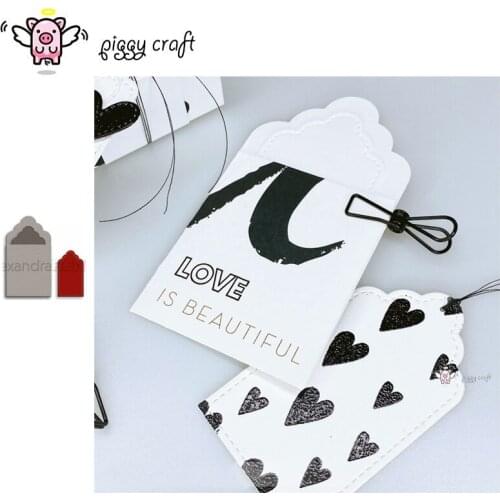 Piggy Craft metal cutting dies cut die mold Closed envelope tag Scrapbook paper craft knife mould blade punch stencils dies