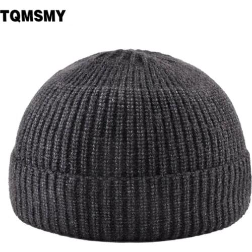 TQMSMY Fashion Knitted Skullcap Men Solid Color Knitting Skullies Beanies Women Hip Hop Hat For Boys And Girls Soft Bonnet TMB26