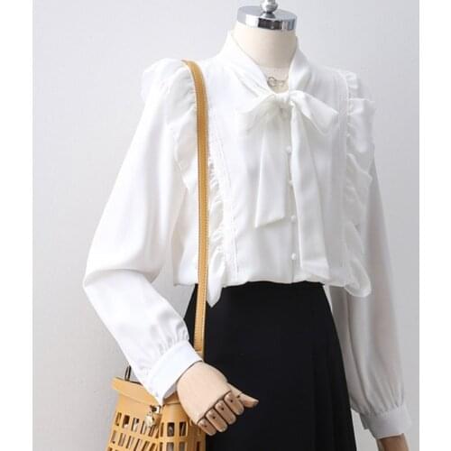 MUMUYOU Blouses With Bow
