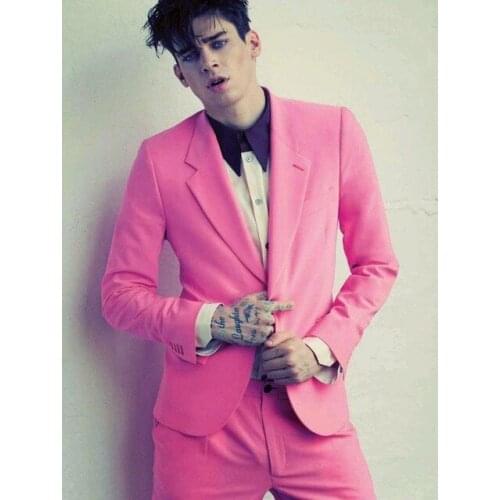 TPSAADE Mens 2 Piece Business Suit Wedding Tuxedos Excellent Groom Tuxedos Men Dinner Prom Blazer Suit (Jacket+Trousers+Tie)