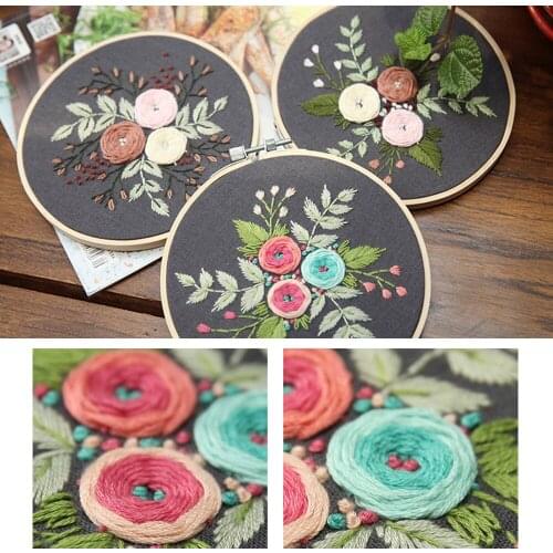 DIY Embroidery Kits For Beginners Fabric Cross Stitch Set Handwork Thread Needlework Sewing Needle Arts Living Room Decoration